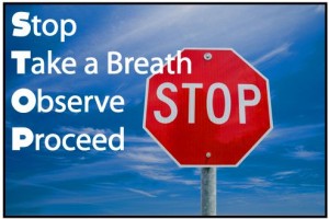 stop take a breath